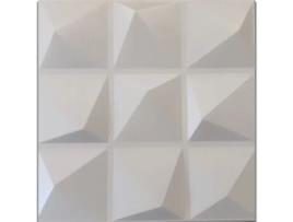 Painéis 3D ETERNAL PARQUET Para Teto Ou Parede 50X50X2Cm Branco 4 Modelos 20M2 de Almofadas