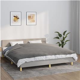 vidaXL Manta pesada c/ cobertura 7 kg 155x220 cm tecido creme-claro