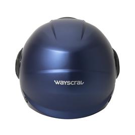 Capacete de mota a jacto wayscral da visão urbana tamanho xl viseira azul mate