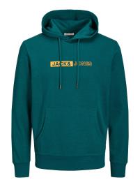 JACK & JONES Sweatshirt 'NEO'  amarelo / verde escuro