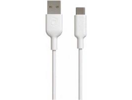 Adaptador MUVIT FOR CHANGE USB-C - Jack 3.5mm Branco