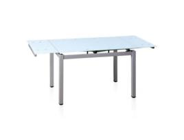 Mesa de Refeição DUEHOME Chef (Cinzento - Metal e Vidro - 70 x 75 cm)
