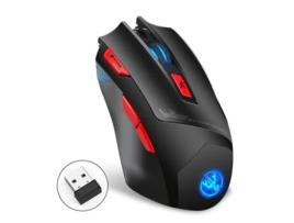 Mouse Sem Fio, Design Ergonômico De 2,4 Ghz, Design De Luz De Fundo De 7 Cores, Dpi De 6 Velocidades Ajustável