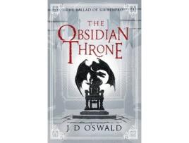 Livro the obsidian throne de j.d. oswald (inglês)