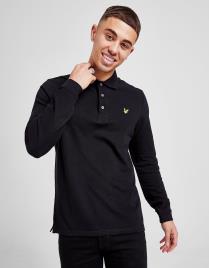 Lyle & Scott Pólo Long Sleeve Core - Preto, Preto