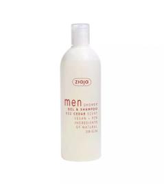 Ziaja - Gel de Banho e Champô 2 em 1 para Homem 400 ml - Red cedar