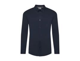 Camisa GUESS JEANS Algodão Homem (XL - Azul)