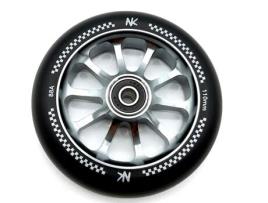 Roda Racing Nokaic 110mm para Scooter Trotinete Freestyle, borracha preta, núcleo de raio de titânio