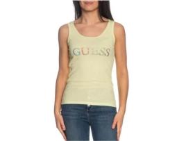 T-shirt GUESS JEANS Algodão Mulher (XS - Verde)