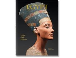 Livro egypt. people, gods, pharaohs de rainer & rose-marie hagen (inglês)