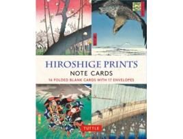 Livro hiroshige prints, 16 note cards de illustrated by utagawa hiroshige (inglês)