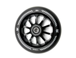 Roda Racing Nokaic 110mm para Scooter Trotinete Freestyle, borracha preta, centro do raio preto