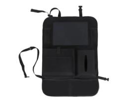 Esteiras de chute organizador de carro no banco traseiro, protetores de encosto do banco do carro com suporte para tablet e 9 bolsos[Bolso Lateral]