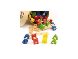 Jogo Didático ANDREU TOYS Bolts & Nuts 56 Peças