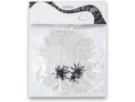 Teia de Aranha decorativa ACAN Halloween (Branco - Poliéster - 20 g)