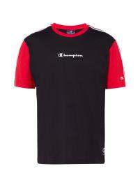 Champion Authentic Athletic Apparel Camisa funcionais  cinzento claro / vermelho / preto / branco