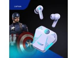 Auriculares Bluetooth True Wireless SENLIN para Gaming Marvel com Baixa Latência e Tela Digital com Iluminação