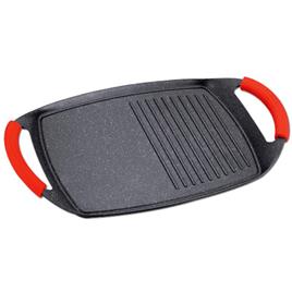 Plancha Asar Grill Aluminio Fundido Base de Inducción 47 x 29cm