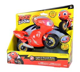 Motocicleta eletrônica Ricky Zoom com luz e som