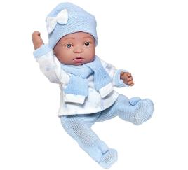 Boneca de Lã Azul Renascer Boy 33 cm