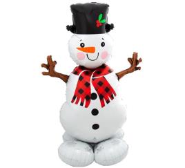 Boneco de neve gigante balão de folha de 88x139 cm