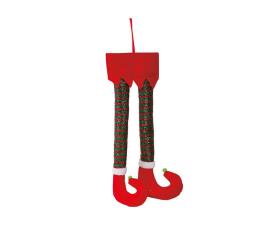 Decoração de pernas de elfo 50 cm