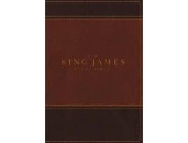Livro kjv, the king james study bible, leathersoft, brown, red letter, full-color edition de thomas nelson (inglês)