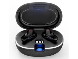  - Auriculares Bluetooth True Wireless CHRONUS 5.0 Microfone 3D Estéreo Graves Profundos Portátil Esportes Cancelamento de Ruído