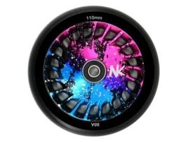 Roda Galaxy Nokaic 110mm para Scooter Trotinete Freestyle, borracha preta, núcleo de disco Galaxy Design