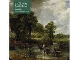 Livro adult jigsaw puzzle ng: john constable the hay wain (500 pieces) de created by flame tree studio (inglês)