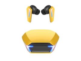 Auriculares Bluetooth True Wireless SENLIN Binaural Tws para Gaming com Display Digital de Baixa Latência Amarelo