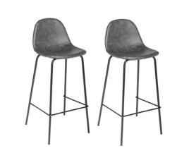 Pack 2 uds. Bancos Altos VLADI efeito de couro - Conforama