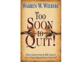 Livro too soon to quit de warren w. wiersbe (inglês)