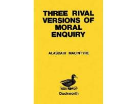 Livro three rival versions of moral enquiry de alasdair macintyre (inglês)