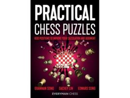 Livro practical chess puzzles de guannan song,dachey lin,edward song (inglês)