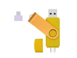Pen USB SLOWMOOSE Alta Velocidade Otg (Dourado - 2.0 - 16 GB)