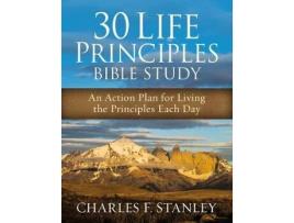 Livro 30 life principles bible study de charles f. stanley (inglês)