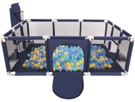 Parque Infantil HOUSE MARKET Azul 107x231x129 cm