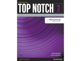 Livro top notch 3 student book with myenglishlab de joan saslow,allen ascher (inglês)