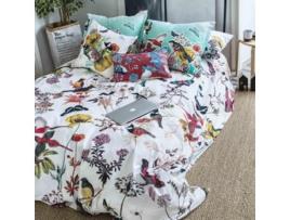 Capa de Edredão HAPPYFRIDAY Birds Of Paradise (260 x 240 cm - Algodão - Multicor)