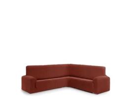 Capa para Sofá 3+1 Bielástica EYSA (450 x 110 x 120 - Algodão - Terracota)