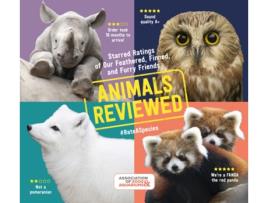 Livro animals reviewed: starred ratings of our feathered, finned and furry friends de association of zoos and aquariums (inglês)