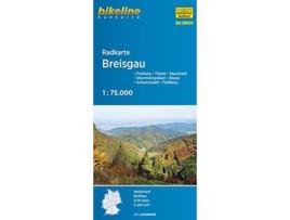 Livro breisgau cycle map de edited by esterbauer verlag (alemão)