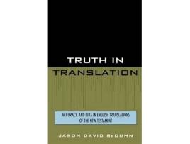 Livro truth in translation de jason david beduhn (inglês)