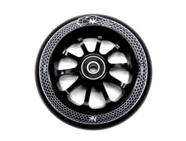 Roda Nokaic Snake 110mm para Scooter Trotinete Freestyle, Borracha Preta, Raio Preto