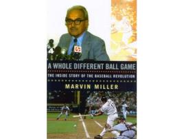 Livro a whole different ball game de marvin miller (inglês)