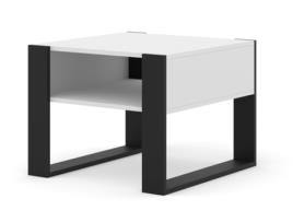 Mesa de Centro AKL FURNITURE PRIVATE Mondi (Branco e Preto - Madeira engenheirada - 60x60x47 cm)