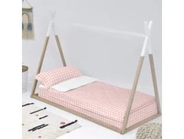 Saco Nórdico sem Encher HAPPYFRIDAY Vichy (90 x 200 cm - Algodão e Poliéster - Rosa)