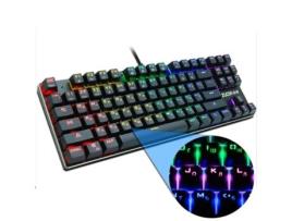 Teclado Gaming SLOWMOOSE 87Black Rgb Light (MecÃ¢nico - Russo - Preto)