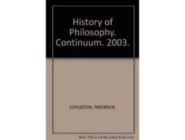 Livro history of philosophy de frederick copleston (inglês)